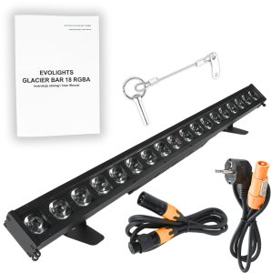 EVOLIGHTS GLACIER BAR 18 RGBA listwa oświetleniowa IP65 DMX 18x10W LED 7