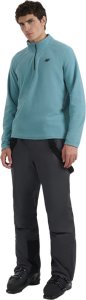 4f Bluza polarowa męska zielona 4FWAW25UFLEM065 46S XL 7