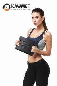 Kawmet Obciążenie Żeliwna płyta treningowa z uchwytem Ruck Plate 10 kg 7