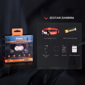 Latarka czołowa Fenix Latarka czołowa HM65R-T V2.0 czarna 7