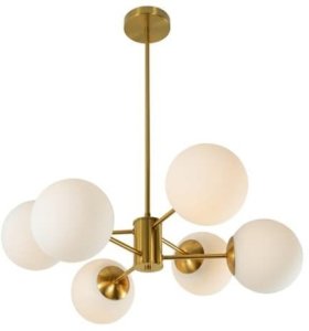 Lampa wisząca Domoletti PENDANT LIGHT RAILE 6XE27 GOLD 2