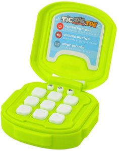 Gra Elektroniczna Kółko i Krzyżyk Tic Tac Toe 9 Trybów Zielona 2