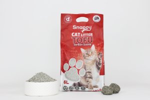 Żwirek dla kota Cat Sand SNAPPY ŻWIREK DLA KOTÓW TOFU z węglem aktywnym 2,5kg 2