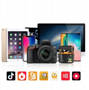 2x Mini Mikrofon Bezprzewodowy 50m 2w1 Usb-c + Iphone Lightning Android Ios / 528c 6