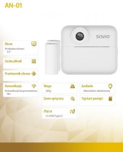 Aparat cyfrowy Savio AN-01 Aparat natychmiastowy 11