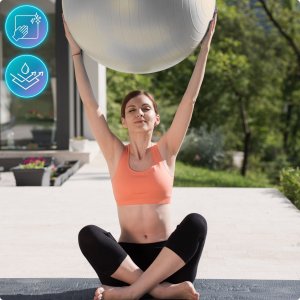 Revity Piłka gimnastyczna do ćwiczeń rehabilitacyjna do treningu fitness 65 cm 9