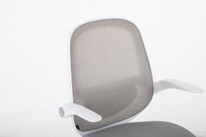 Krzesło biurowe Cobra King Junior Biało-szare 8