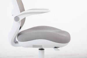 Krzesło biurowe Cobra King Junior Biało-szare 9