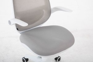 Krzesło biurowe Cobra King Junior Biało-szare 10