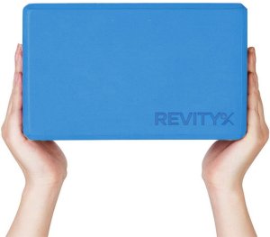 Klocek do jogi, EVA, 23x15x7.5 cm, 2 szt. i pasek do jogi, 3,8x200 cm - zestaw do rozciągania 2