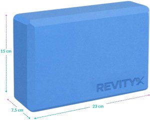 Klocek do jogi, EVA, 23x15x7.5 cm, 2 szt. i pasek do jogi, 3,8x200 cm - zestaw do rozciągania 4