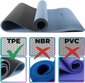 Revity Mata treningowa do jogi ćwiczeń fitness pilatesu 183 cm x 61 cm x 6 mm 7