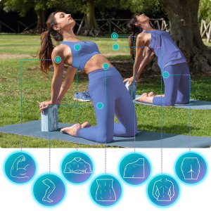 Revity Mata treningowa do jogi ćwiczeń fitness pilatesu 183 cm x 61 cm x 6 mm 9