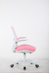 Krzesło biurowe Cobra King Junior Biało-różowe 3