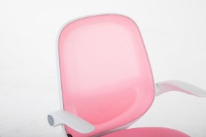 Krzesło biurowe Cobra King Junior Biało-różowe 6