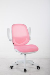 Krzesło biurowe Cobra King Junior Biało-różowe 7