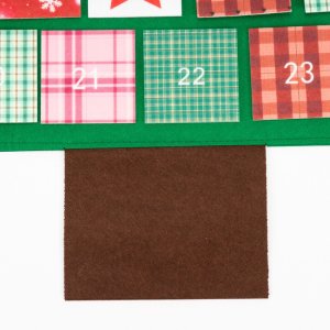 Kalendarz adwentowy Springos Kalendarz adwentowy, świąteczny Choinka 102 cm dekoracja na ścianę, multikolor UNIWERSALNY 5