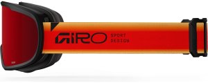 Giro Gogle zimowe GIRO ROAM RED/BLACK FADED (OTG) (Cylindrical) (szyba bursztynowa scarlet 19-42% S2 + YELLOW 80-99% S0) 2