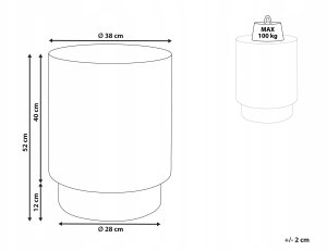 Stolik pomocniczy BICCARI Czarny 3