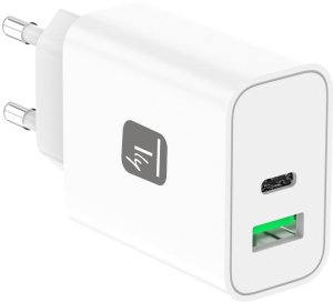 Ładowarka sieciowa GaN USB-C 30W PD i USB-A 30W QC 2