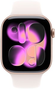 Smartwatch Apple Watch Series 11 GPS+Cellular, koperta 46 mm z aluminium w kolorze różowego złota, pasek sportowy w kolorze łagodnego różu - rozmiar S/M 2