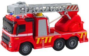 LeanToys Wóz strażacki Straż pożarna drabina światła dźwięki rozpylanie wody 1:16 EDUKAMP 2