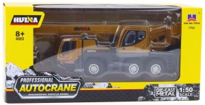 HUINA Dźwig Autokrane Pojazd Budowlany Ruchome Elementy Metalowy 1:50 EDUKAMP 4