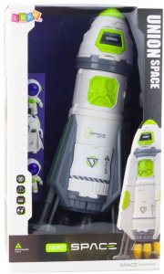 LeanToys Rakieta Kosmiczna Statek Figurki Astronautów Światła Dźwięki EDUKAMP 5