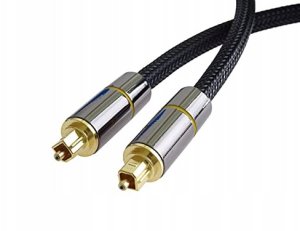 Kabel PremiumCord Optyczny audio kabel Toslink, OD:7mm, Gold-metal design + Nylon, 3m 2