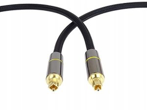 Kabel PremiumCord Optyczny audio kabel Toslink, OD:7mm, Gold-metal design + Nylon, 3m 4
