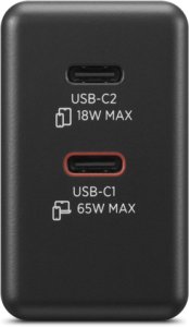 Zasilacz do laptopa Lenovo Accessories Dual USB-C 65W GaN Power Adapter BK-EU 4