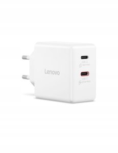 Zasilacz do laptopa Lenovo Accessories Dual USB-C 65W GaN Power Adapter WH-EU | USB-C | AC Adapter 2