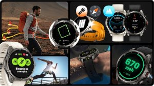 Smartwatch Zegarek GPS 5ATM AMOLED Rozmowy Bluetooth Puls Kompas Menu PL 9