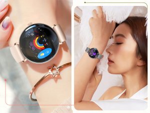 Smartwatch Damski PL Menu Zegarek Rozmowy Powiadomienia Ciśnienie 3 PASKI 12