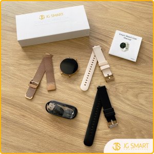 Smartwatch Damski PL Menu Zegarek Rozmowy Powiadomienia Ciśnienie 3 PASKI 14