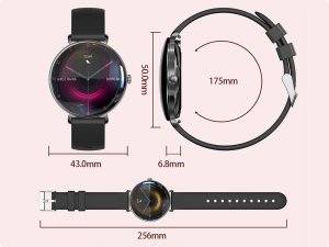 Smartwatch Damski PL Menu Zegarek Rozmowy Powiadomienia Ciśnienie 3 PASKI 5