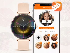 Smartwatch Damski PL Menu Zegarek Rozmowy Powiadomienia Ciśnienie 3 PASKI 6