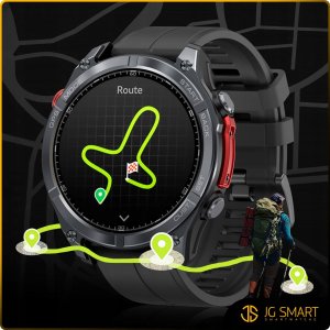 Smartwatch Męski Zegarek AMOLED GPS IP69K 5ATM Kompas Menu POLSKI + 3 PASKI 2