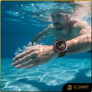 Smartwatch Męski Zegarek AMOLED GPS IP69K 5ATM Kompas Menu POLSKI + 3 PASKI 9