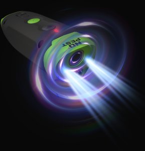 Ultradźwiękowy Odstraszacz Psów "Dog Husher" Odstraszający Dźwiękiem Światłem Stroboskopowym Alarmem Odstraszacz na Psy Przeciw Psom 8