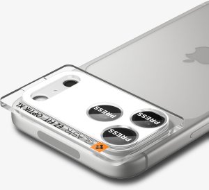 Spigen OSŁONA APARATU OPTIK PRO XL GLAS.TR ”EZ FIT” CAMERA PROTECTOR IPHONE 17 PRO MAX SILVER 11