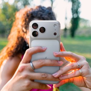 Spigen OSŁONA APARATU OPTIK PRO XL GLAS.TR ”EZ FIT” CAMERA PROTECTOR IPHONE 17 PRO MAX SILVER 13