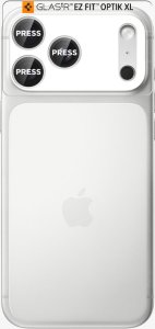 Spigen OSŁONA APARATU OPTIK PRO XL GLAS.TR ”EZ FIT” CAMERA PROTECTOR IPHONE 17 PRO MAX SILVER 8