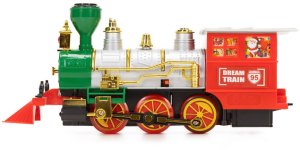 Lokomotywa z wagonami, pociąg parowy, sterowany, na baterie, tory UNIWERSALNY 4