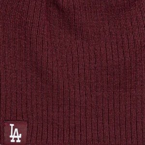 New Era Skully Los Angeles Dodgers Hat 60691106 Bordowe One size 2