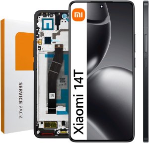 Bateria Zila Wyświetlacz do Xiaomi 14T Ekran LCD Ramka Czarna Oryginał (5904858353828) 12