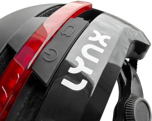 Meteor Kask rowerowy Lynx Citylight czarny z oświetleniem USB 55 - 58 cm 4