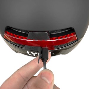 FORCE Kask rowerowy Lynx Citylight czarny z oświetleniem USB 59 - 62 cm 3