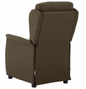 Fotel do masażu z brązowego materiału Lumarko! 3