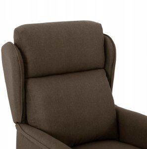 Fotel do masażu z brązowego materiału Lumarko! 5